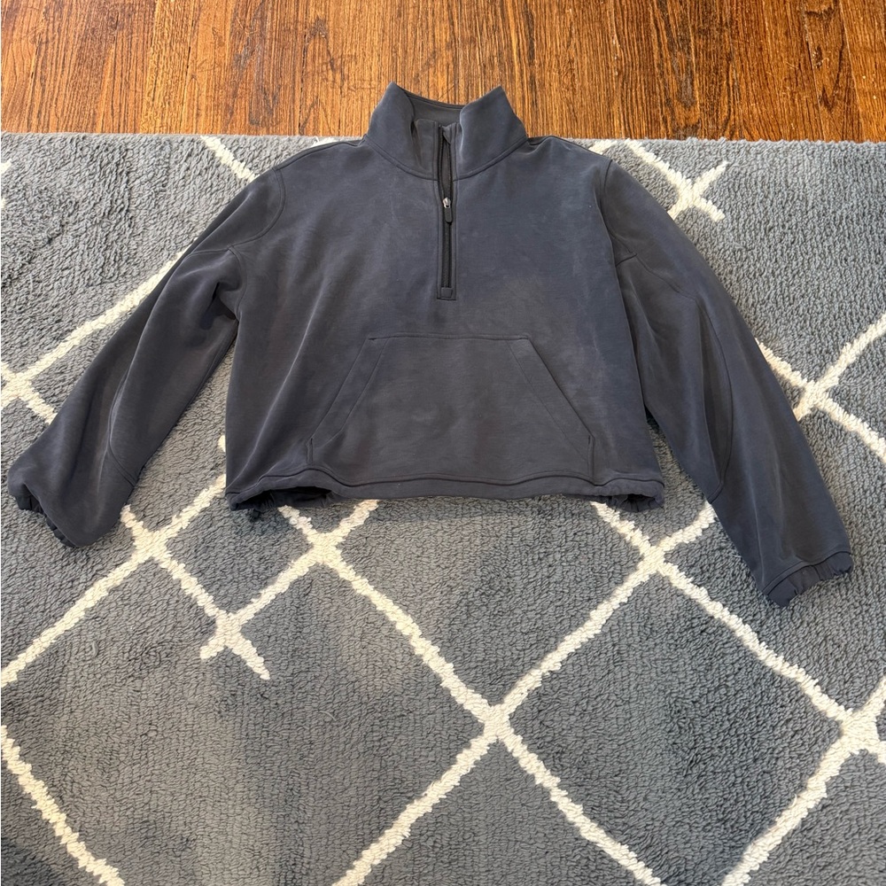 lululemon athletica Charcoal Gray Half-Zip Pullover - Picture 2 of 16